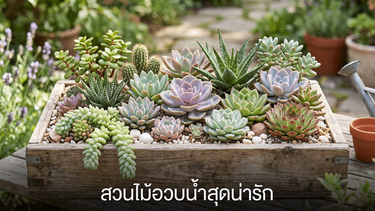 สวนไม้อวบน้ำสุดน่ารัก