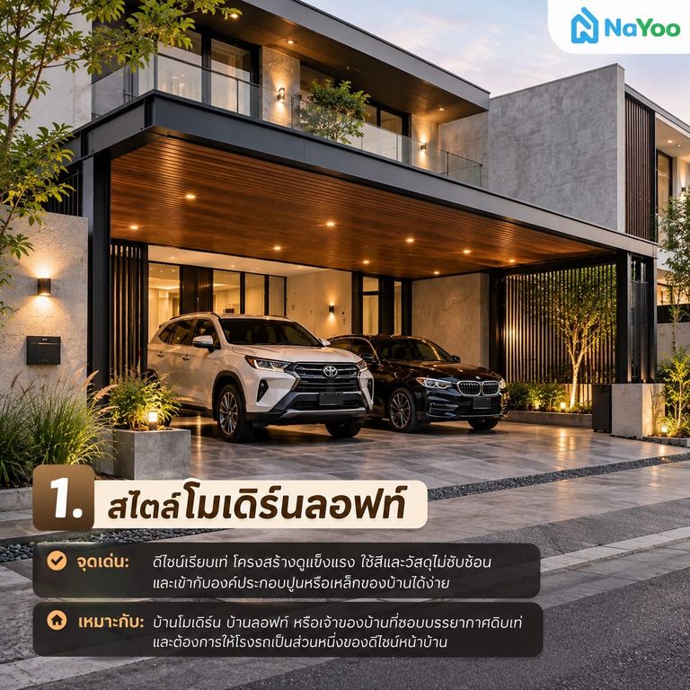 โรงรถสไตล์โมเดิร์นลอฟท์
