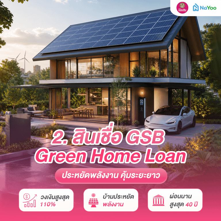 สินเชื่อบ้าน GSB Green Home Loan