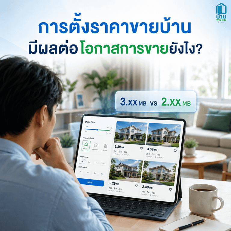การตั้งราคาขายบ้านจึงมีผลต่อโอกาสขายอย่างไร