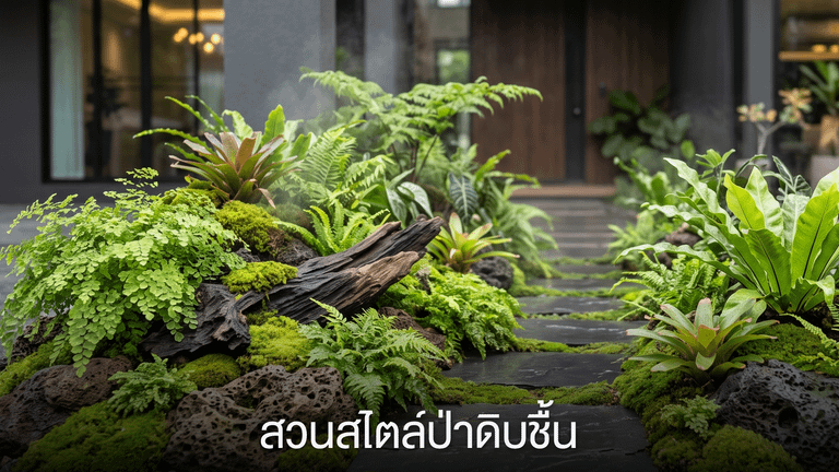 สวนสไตล์ป่าดิบชื้น