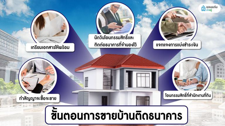 ขั้นตอนการขายบ้านติดธนาคาร
