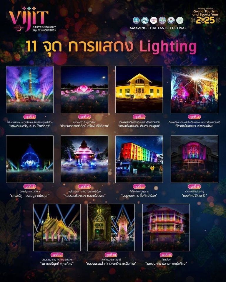 11 จุดแสดงแสง สี เสียง