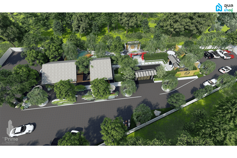 Ai garden cafe แปลน 3D