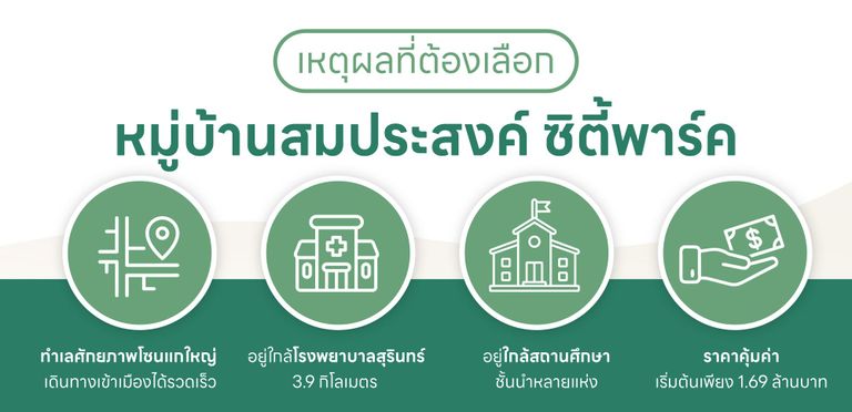 เหตุผลที่ต้องเลือกหมู่บ้านสมประสงค์ ซิตี้พาร์ค