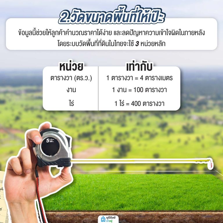ระบบวัดพื้นที่ที่ดินในไทย