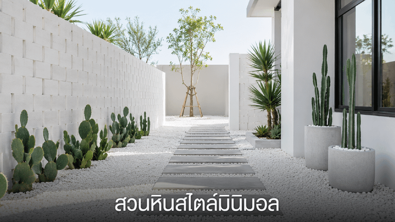สวนหินสไตล์มินิมอล