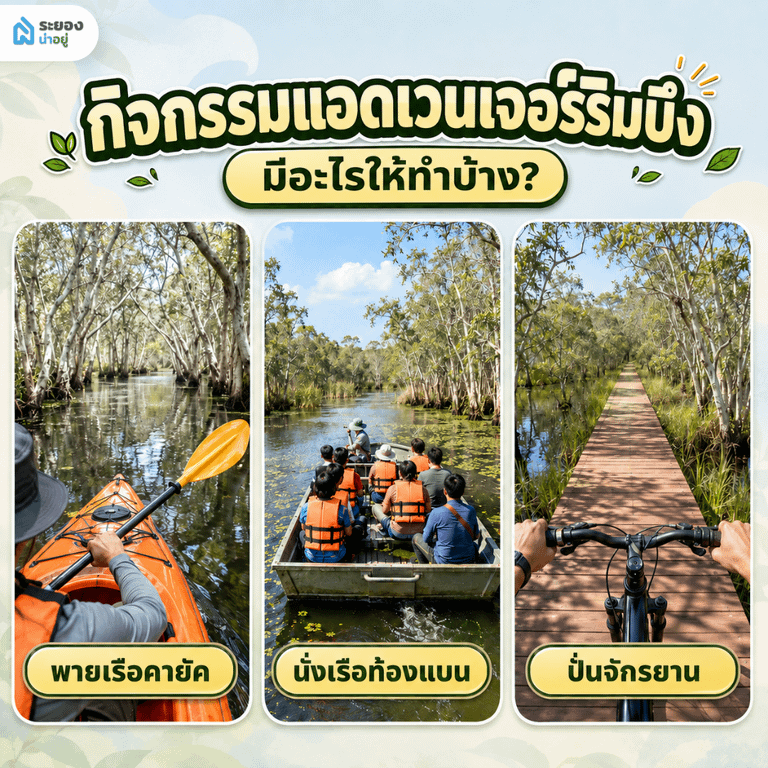 กิจกรรมแอดเวนเจอร์ริมบึง สวนพฤกษศาสตร์ระยอง