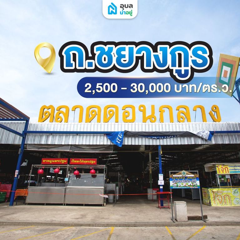 ถ.ชยากูร ราคาประเมิน 2,500-30,000 บาท/ตร.ว.