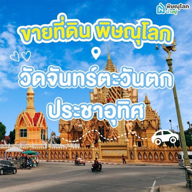 ขายที่ดิน พิษณุโลก โซนวัดจันทร์ตะวันตก -ประชาอุทิศ
