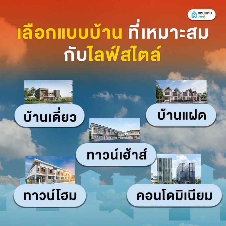 เลือกแบบบ้านที่เหมาะสมกับไลฟ์สไตล์