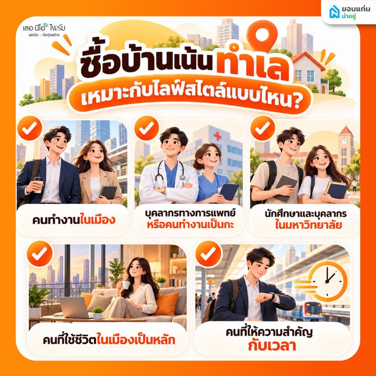 ซื้อบ้านเน้นทำเล เหมาะกับไลฟ์สไตล์แบบไหน?