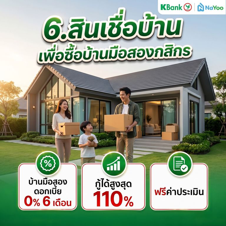 สินเชื่อบ้านมือสอง กสิกร