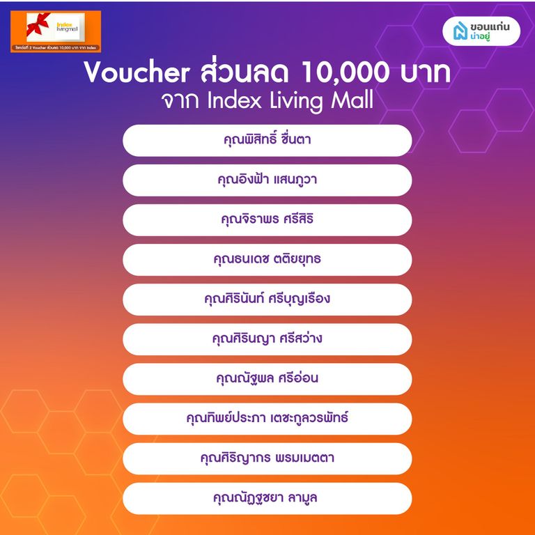 ประกาศผลจับรางวัลโปรน่าอยู่ เฟส 3