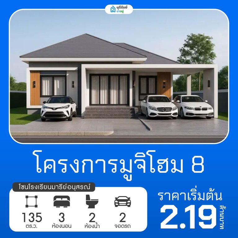 มูจิโฮม 8 โครงการบ้านโรงเรียนมารีย์อนุสรณ์