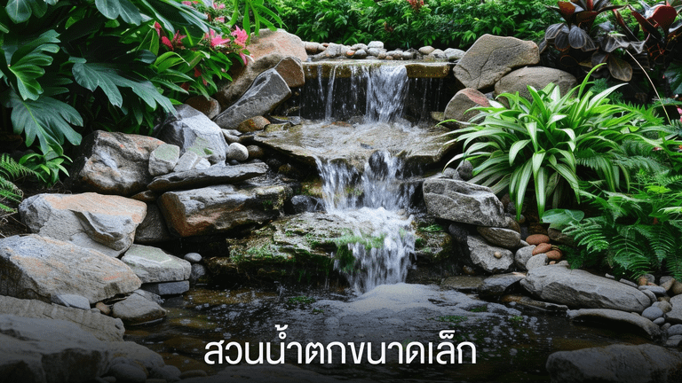 สวนน้ำตกขนาดเล็ก