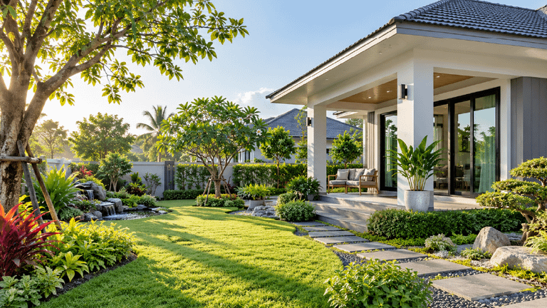 จัดสวนหน้าบ้าน เรียกทรัพย์ ต้องเริ่มจากอะไร?